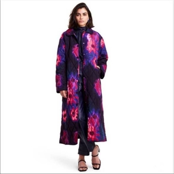 Rachel Comey Target Quilted Floral Coat Sz Small - Picture 1 of 5